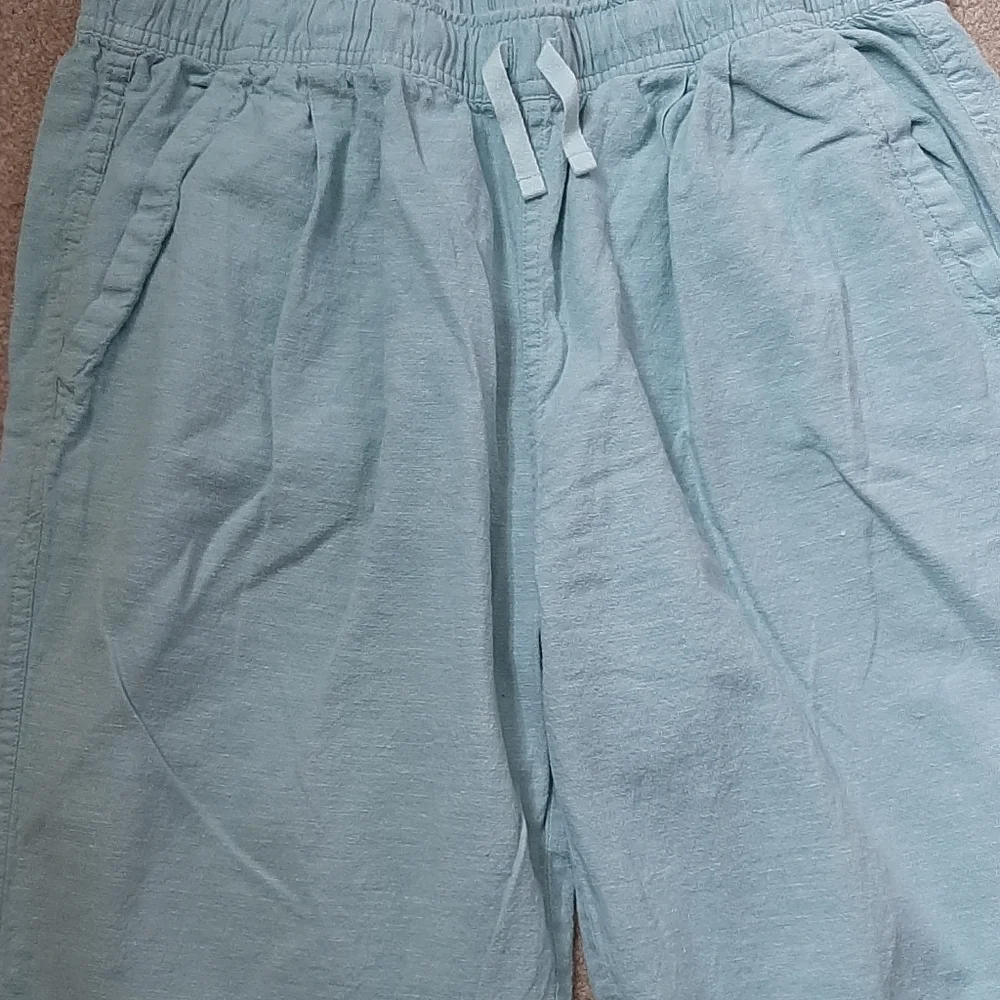 PATAGONIA GREEN-BLUE WOMEN'S ISLAND HEMP BEACH PANTS (M) - Picture 3 of 10